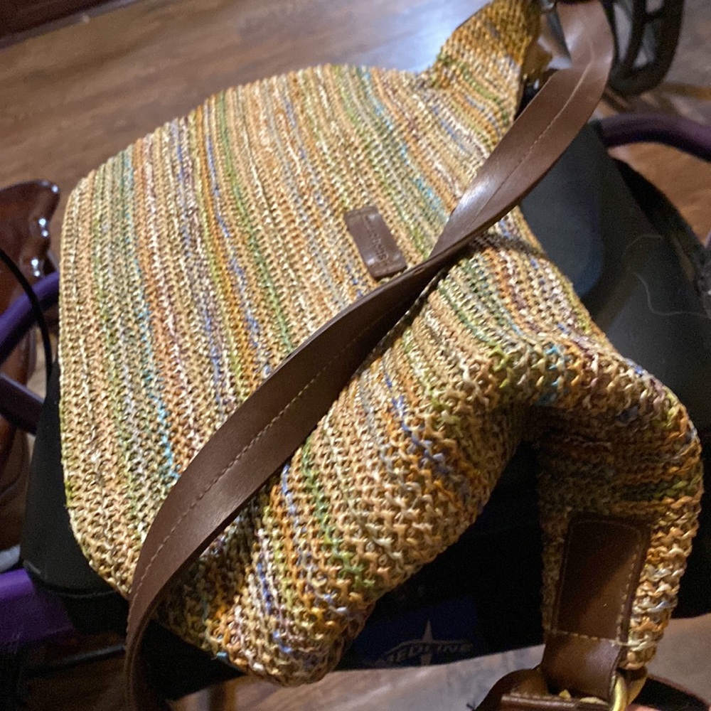 Multi color, mutual, crochet, handbag, Crossbody.